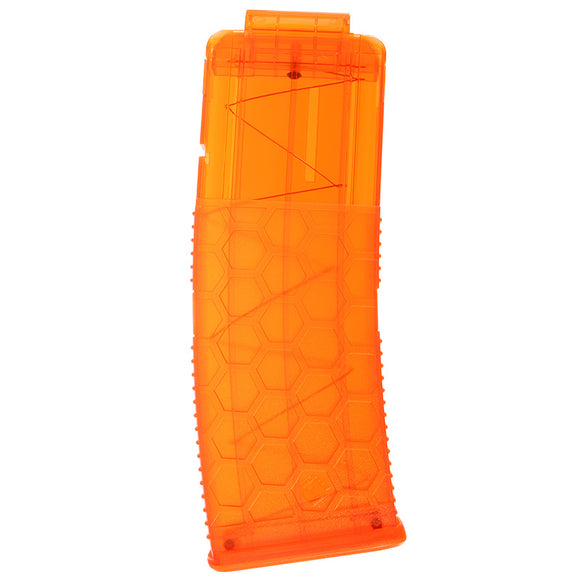 WORKER Toy 15Darts Plastic Clip Magazine For Elite Retaliator Blaster Toy Orange Transparen