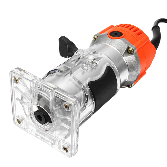 110V 1/4 Inch Wood Laminate Palm Router Electric Hand Trimmer Woodworking Edge Joiners Tool 1200W