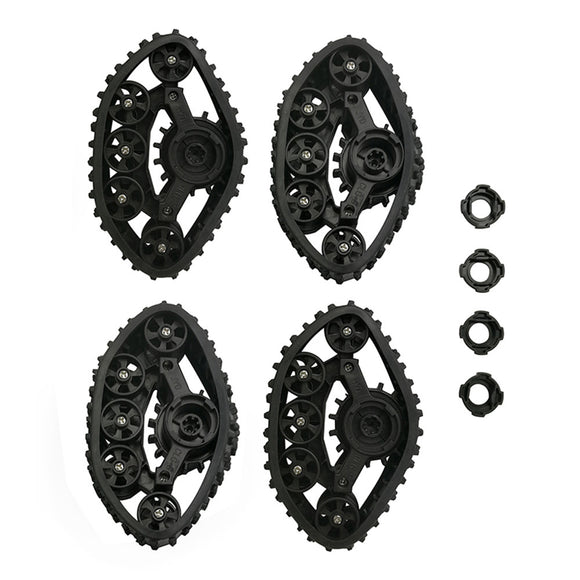 4PCS RC Car Snow Track Wheel for WPL B14 B24 C14 C24 Fayee FY001 FY002 FY003 FY004 1/16 Truck