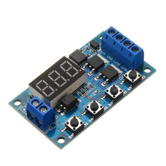 XY-J04 DC 5V-36V Trigger Cycle Timer Delay Switch Circuit  Double MOS Tube Control Board