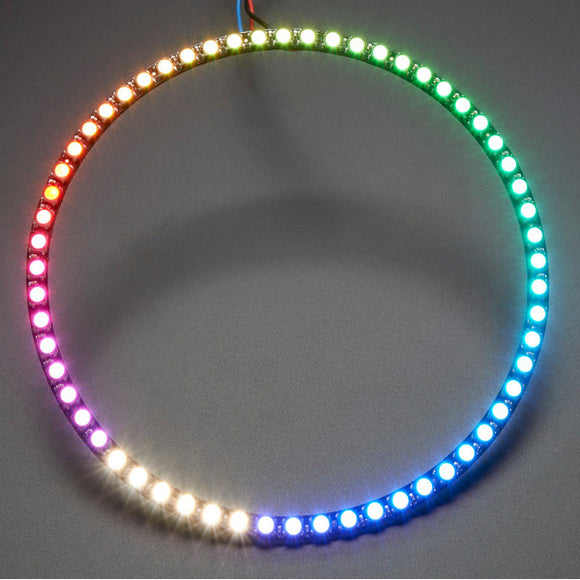 10pcs 1/4 60x 5050 RGBW 4500K LED With Integrated Drivers Natural White Ring With One Quarter Ring