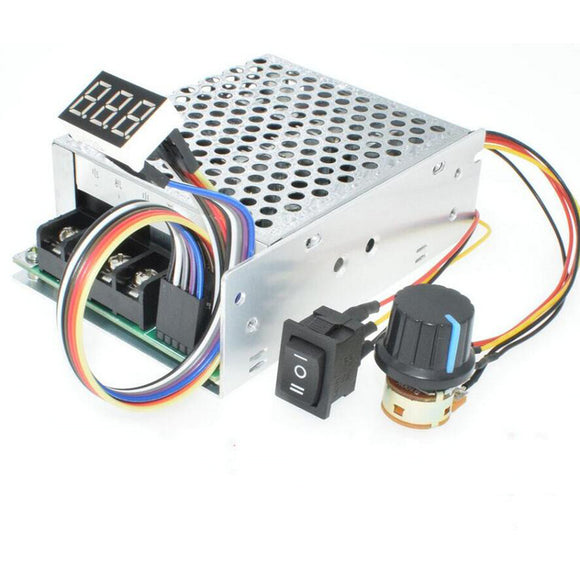 DC 10-55V 40A CW CCW Motor Speed Controller Reversible Switch Digital Display 0-100% Adjustable PWM Motor Speed Controller