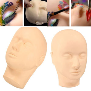Professional Eyelash Training Mannequin Head Practice Make Up Eyelashes Extendsions