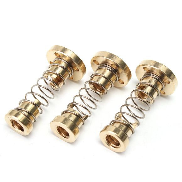 T8 Lead Screw Nut Adjustable 2mm/4mm/8mm Lead Nut Anti-Backlash Spring Loaded Nut