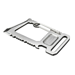 AOTDDOR Stainless Steel Carabiner Screwdriver Opener Key Buckle EDC Tool