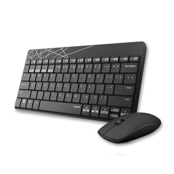 Rapoo 8000M Wireless bluetooth 3.0/4.0 Keyboard And Mouse Combo Set