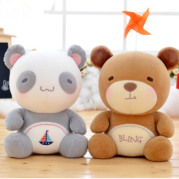 Metoo 19CM Doll Panda Lion Bear Rabbit Stuffed Plush Toy Cotton Christmas Gifts