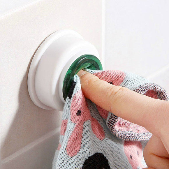2 pcs Creative Rag Small Clip Dish Cloth Washing Cloth Clip Towel Super Paste Hooks Towel Storage