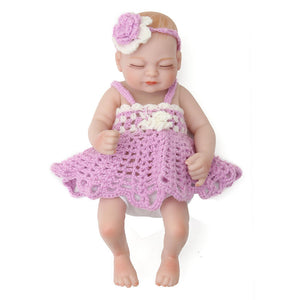 11'' Reborn Doll Newborn Handmade Lifelike Soft Silicone Realistic Christmas Gifts