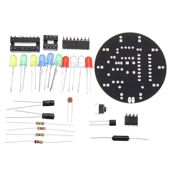 Lucky Turntable Electronic DIY Kit Soldering Practice Circuit Board Experiment Training Parts