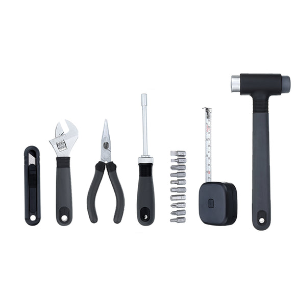 MIIIW Multifunctional Household DIY Repair Tool Kit with Screwdriver Wrench Hammer Ruler Plier Box from XIAOMI YOUPIN