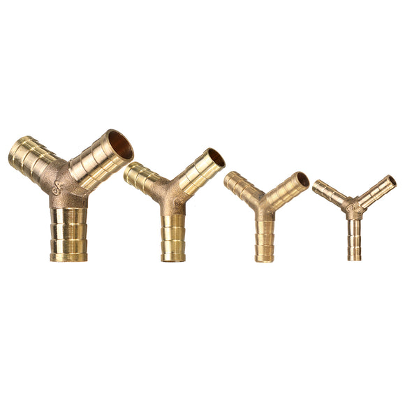 Pagoda Adapter Brass Barb Y Shape 3 Ways Pipes Fitting 6/8/10/12mm Pneumatic Component Hose Coupler