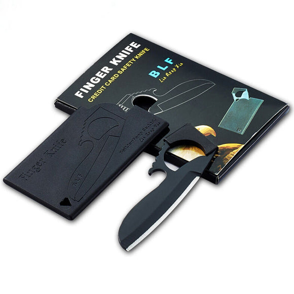 IPRee Outdoor EDC Multifunctional Mini Card Pocket Blade Cutter Survival Safety Tools Kit