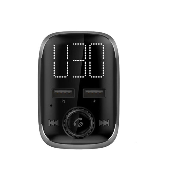 SIMR BT74 Car bluetooth MP3 Large Screen Voltage Detection Multi-function Car Charger FM Transmitter