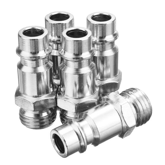 5pcs EU 1/4inch Male BSP Adapter Compressed Air Quick Coupling Hose