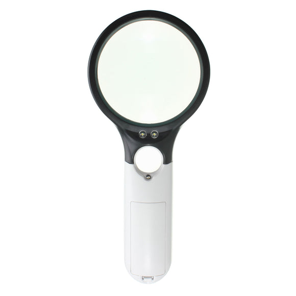 10X 20X 3 LED Light Handheld Magnifier Reading Magnifying Lens Glass Jewelry Craft Loupe