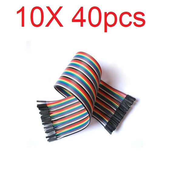10X40pcs 30cm Female to Female Color Breadboard Cable Jump Wire Jumper For RC Models