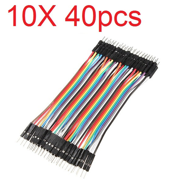 10X40pcs 20cm Male to Male Color Breadboard Cable Jump Wire Jumper For RC Models