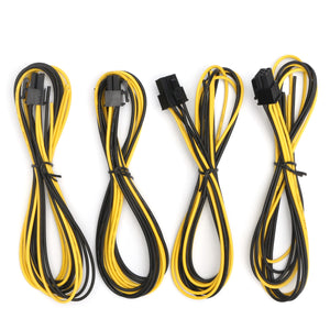 4pcs 6-Pin PCI-e 18 AWG 23.6 Cable for Gigampz Adapter Bitcoin Mining Power Supply"
