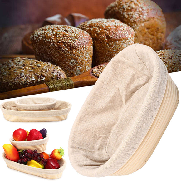 Brotform Banneton Rattan Storage Baskets Bread Dough Proofing Loaf Proving Liner