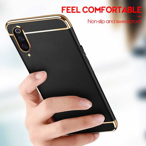 Bakeey Ultra-thin 3 in 1 Plating Frame Splicing PC Hard Protective Case For Xiaomi Mi9 Mi 9 / Xiaomi Mi9 Mi 9 Transparent Edition