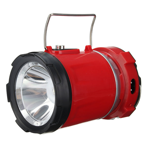 IPRee Portable Collapsible 5W LED Light Camp Solar DC Rechargeable Lantern Emergency Torch