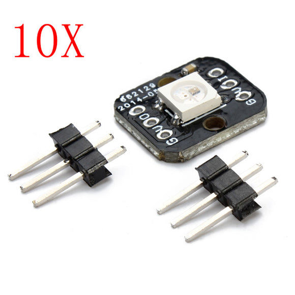 10Pcs One Bit WS2812B Serial 5050 Full Color LED Module For Arduino