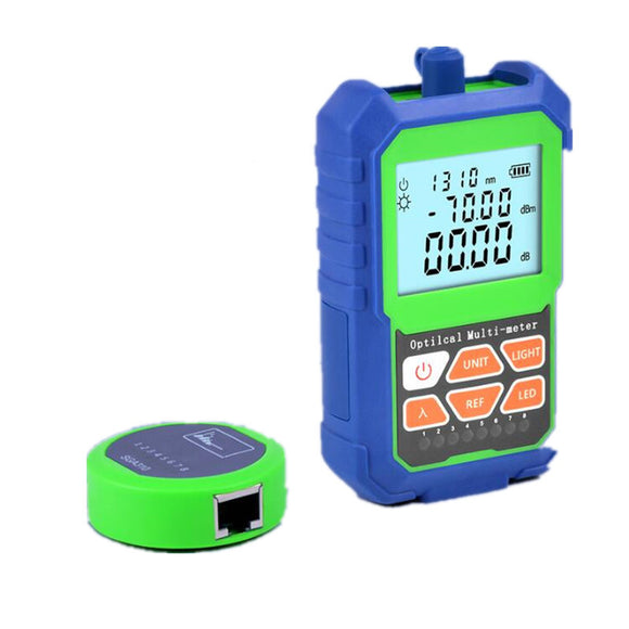 2 IN 1 Optical Power Meter  with RJ45 Optical Fiber Tester Self-Calibration Network Cable Tester