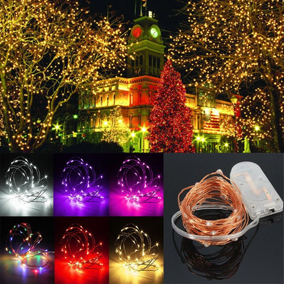 3M Waterproof LED Battery Mini LED Copper Wire Fairy String Light HoliDay Light Party Christmas