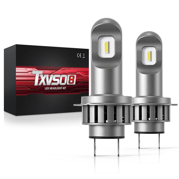 TXVSO8 LM H7 2PCS 50W Car LED Headlight Bulb 10000LM 6000K Auto Headlamp Fog Light Bulbs IP68 Waterproof