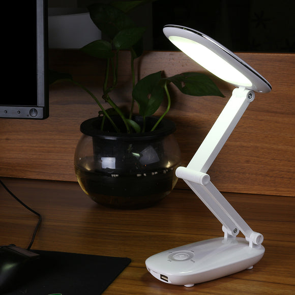 Portable LED Table Desk Lamp USB Rechargeable Foldable Eye Care Light