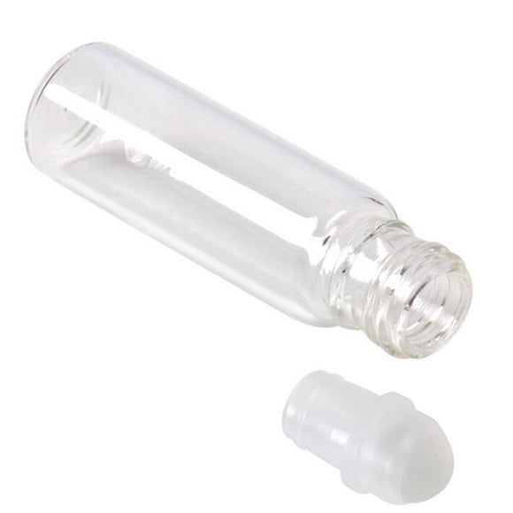 Empty Clear Glass Roll on Bottles Refillable Roller Ball Essential Oil Liquid Bottle 10ml
