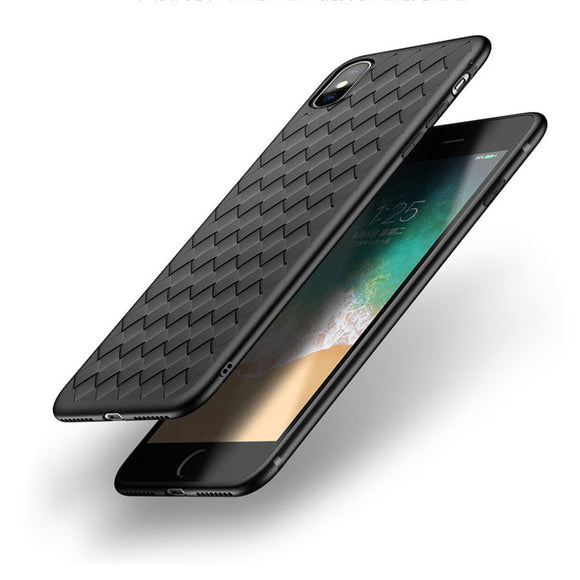 Bakeey BV Weaving Dissipating Heat Soft Silicone TPU Case for iPhone X