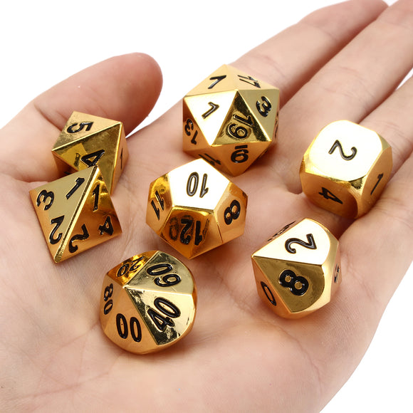 7Pcs TRPG Game Role Playing Game Multisided Dices Set Polyhedral D4-D20 Multi Sided Acrylic Dice