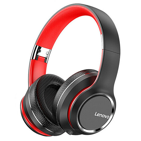 Lenovo HD200 bluetooth Earphone Over-ear Foldable Computer Wireless Headphones Noise Cancellation HIFI Stereo Gaming Headset for PC PS4 Xbox