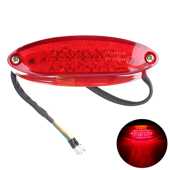 Universal Motorcycle 28LEDs Rear Brake Tail License Plate Light Lamp