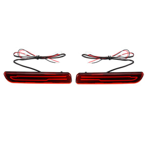 LED Rear Bumper Reflector Tail Brake Drive Fog Light Pair for Suzuki SX4 2007-2018