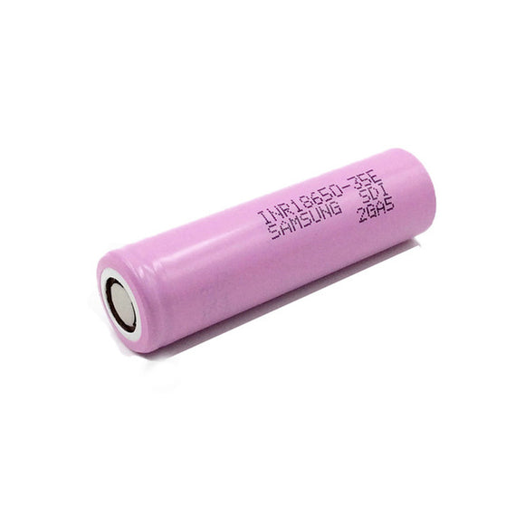 1Pcs SAMSUNG INR18650-35E 18650 Power Battery 3500mAh 20A Discharge Rechargeable Li-ion Battery (Unprotected Flat Top) For Flashlight E Cig Electric Bike