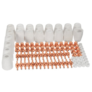 100Pcs Plasma Cutter Consumables Electrode Tip Nozzle For CUT40D CUT50D