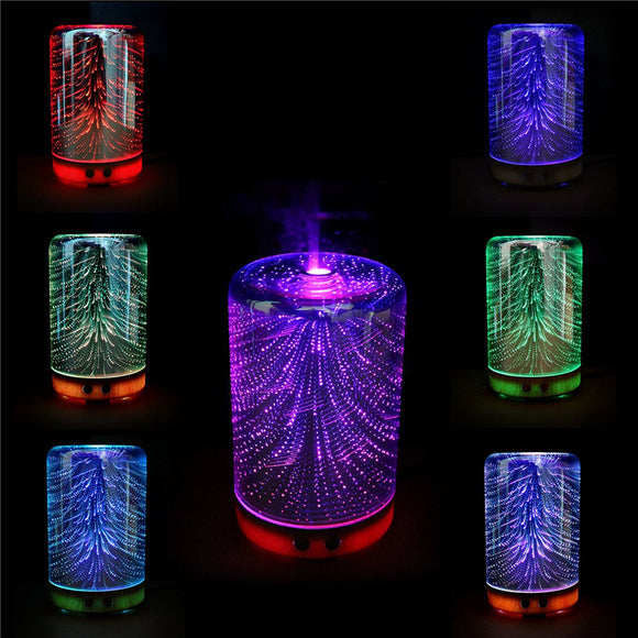 Color Changing 3D Lighting Essential Oil Aroma Diffuser Ultrasonic Mist Humidifier Aromatherapy