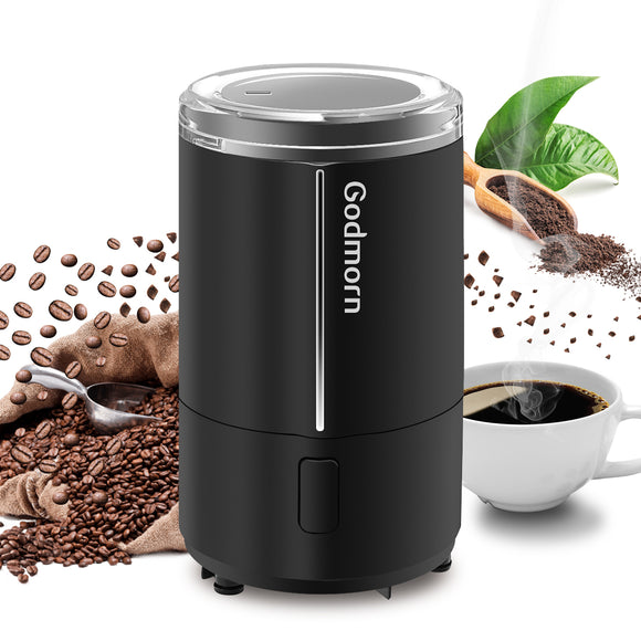 Electric Coffee Grinder Espresso Grinder One Touch Multi-function Bean Grinder Auto Shut Off & Overheating Protection
