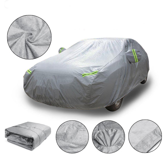 M 4.5X1.75X1.5m Universal Full Car Cover Cotton Waterproof Breathable UV Protection Outdoor