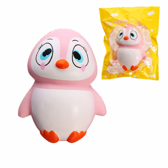 YunXin Squishy Pink Penguin 13cm Slow Rising With Packaging Soft Cute Collection Gift Decor Toy