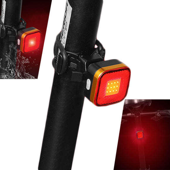 XANES TL07 COB LED 6 Modes Bike Tail Light Waterproof USB Charging Warning Light