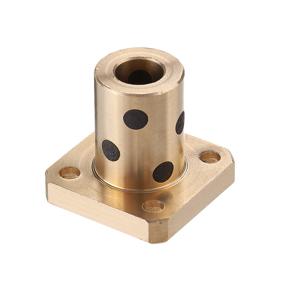 Machifit LMK8UU Oil Free Linear Bushing Flange Graphite Copper Alloy Sleeve Slide Ball Bearing