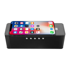 JY-28 Qi Wireless Fast Charger Bluetooth NFC Speaker Support Alarm Clock TF Card USB AUX
