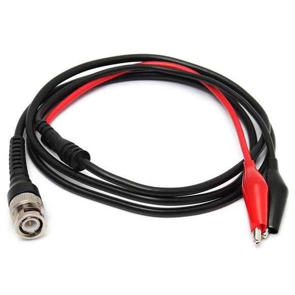 10 PCS  DANIU BNC Male Plug Q9 To Dual Crocodile Clip Y Splice Oscilloscope Test Probe Cable Lead 120CM