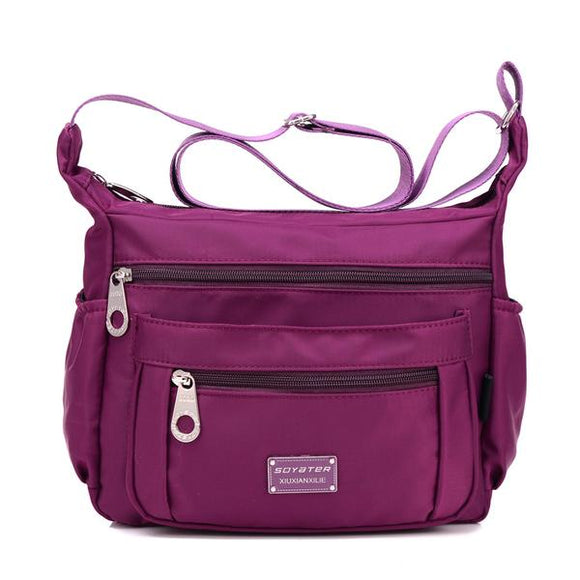 Women Nylon Light Bags Casual Waterproof Shoulder Bags Outdoor Travel Crossbody Bags