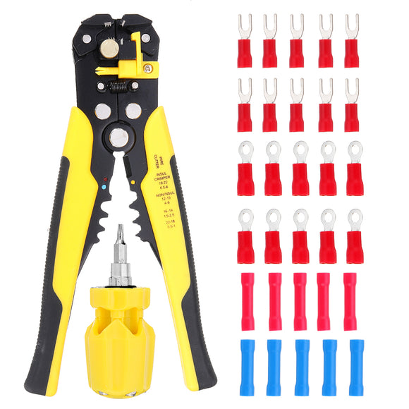 Automatic  Adjusting Wire Stripper Multifunctional Stripping Tools Crimping Plier Terminal 0.2-6.0mm 24-10AWG