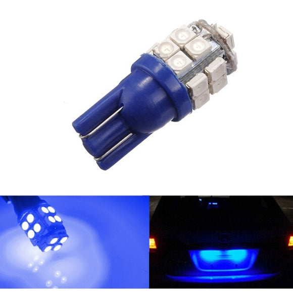 T10 W5W SMD 20 LED Side Light Tail Wedge Interior Bulb 12V Blue